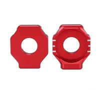 WIIYENA Ajusteur de chaîne pour essieu arrière pour Surron pour Light Bee X/S pour motos tout-terrain Segway X160/X260 en alliage d'aluminium 6061 usiné CNC (rouge)