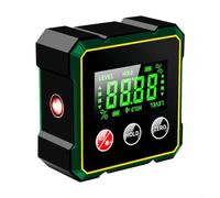 WIIYENA Boîte de niveau numérique, détecteur d'angle numérique avec fixation magnétique et écran LCD, rechargeable de type C, étanche, pour le travail du bois