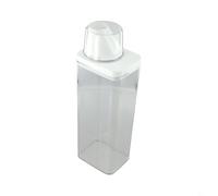 WIIYENA Boîte de rangement en plastique avec tasse à mesurer, joint hermétique, bec verseur, boîte transparente pour lessive en poudre et savon (1100 ml)