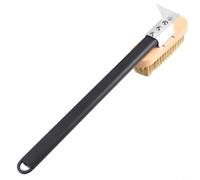 WIIYENA Brosse pour four à pizza, brosse à four réglable en fil métallique et grattoir, ustensiles de barbecue à pizza