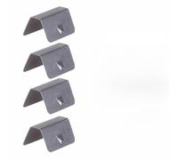 WIIYENA Clips de retenue en acier inoxydable pour déflecteur de vent, pluie et remplacement direct, argent, 46812 pièces