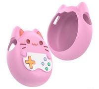 WIIYENA Coque de protection en silicone pour console de jeu Tamagotchi Paradise avec cordon de protection anti-chute Rose