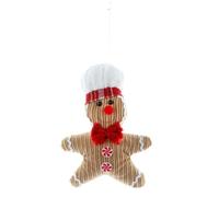 WIIYENA Décorations de sapin de Noël en forme de bonhomme en pain d'épices - Pendentifs de Noël - Petite poupée en peluche à suspendre - Nouvel An - Décoration d'intérieur