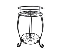 WIIYENA Étagère à 2 étages en métal pour plantes - Étagère amovible pour objets de jardin