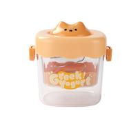 WIIYENA Filtre à yaourt pour yaourt grec et fromage fait maison, séparateur de lactosérum à mailles fines avec design compact adapté au réfrigérateur, 15 x 15 x 12 cm, orange ou bleu