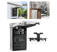 WIIYENA Interrupteur de déconnexion CA extérieur avec poignée extractible, boîtier en métal résistant aux intempéries pour climatiseurs 30 A 120/240 V