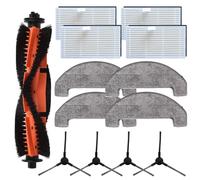WIIYENA Kit d'accessoires pour aspirateur Mova S800, E20 Pro Plus, Trouver E20 Plus, E20 Pro Plus, comprend un kit de balai à franges et brosse latérale principale (A)