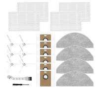 WIIYENA Kit d'accessoires pour aspirateur robot Narwal Freo S avec filtre HEPA, serpillère, sac à poussière, brosse latérale