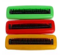 WIIYENA Kit d'accessoires pour balayeuse en plastique, nettoyant réutilisable en plastique pour enlever les poils d'animaux et la saleté, vert/rouge/jaune