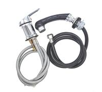 WIIYENA Kit de douche à main pour lavabo, robinet mélangeur à poignée unique, tuyau de 80 cm pour shampooing, chaise de coiffeur, lavabo, salon de coiffure