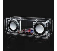 WIIYENA Kit de haut-parleur BT avec boîtier transparent, son stéréo 3 W, module audio 5 V alimenté par USB pour les amateurs d'électronique et les débutants