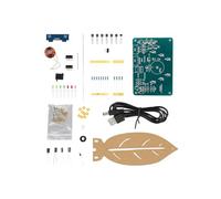 WIIYENA Kit de pratique de soudure électromagnétique avec lumières LED, projet éducatif de physique pour étudiants, décoration de table bleue et transparente