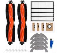 WIIYENA Kit de sacs à poussière et lingettes pour brosse latérale principale pour D10 Plus Gen 2 D10 Plus Kit d'accessoires