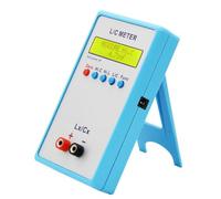 WIIYENA LC-200A Testeur de capacité et d'inductance numérique LCD portable, 1pF-100mF/1uH-100H, fréquence de test 500 kHz, alimentation USB et DC, boîtier bleu