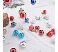 WIIYENA Lively Party Essentials Lot de boules de Noël vibrantes parfaites pour décorer un sapin de Noël
