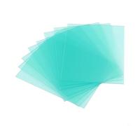 WIIYENA Lot de 10 verres de protection pour casque de soudage, plaque de protection en polycarbonate transparent, pour soudage à l'hydrogène, coupe électrique, matériau ignifuge (123 x 98 mm)