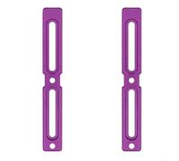 WIIYENA Lot de 2 adaptateurs pour porte-bidon de vélo en alliage d'aluminium léger adaptés à plusieurs types de vélos avec trous d'installation et vis nécessaires (violet)