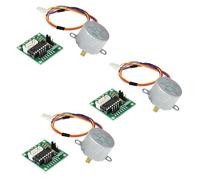 WIIYENA Lot de 3 moteurs pas à pas 5 V 28BYJ-48 avec module pilote ULN2003 pour Arduino, 4 phases 5 lignes avec indicateurs LED