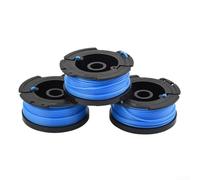 WIIYENA Lot de 3 têtes de fil de débroussailleuse compatibles avec Black & Decker BD032, 1,5 mm de diamètre, 10 m de long, alimentation automatique pour modèles Reflex CST GH GL