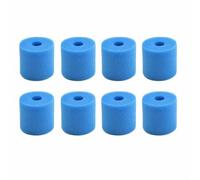 WIIYENA Lot de 8 cartouches en mousse pour filtre de piscine Intex de type H - Réutilisables et lavables - 10,2 x 9 cm