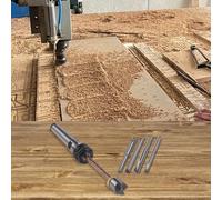 WIIYENA Lot de 8 mandrins tournants avec foret de 7 mm, mandrin de tour à bois en acier au carbone pour la fabrication de stylos, l'affûtage et le fraisage, comprend une clé hexagonale et un