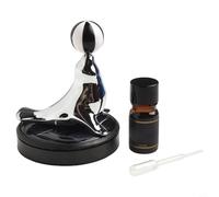 WIIYENA Machine solaire d'aromathérapie pour tableau de bord, diffuseur de parfum rotatif avec décoration d'lion de mer, ABS et alliage d'aluminium