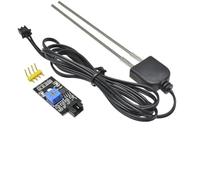 WIIYENA Module de capteur d'humidité du sol avec sonde pour Arduino, câble de 5 m, 3,3-12 V DC, sortie numérique et analogique pour systèmes d'arrosage des plantes