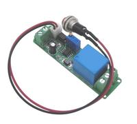 WIIYENA Module relais minuterie réglable 12 V avec bouton de déclenchement externe et voyant lumineux pour automatisation, maison intelligente et projets électroniques