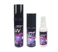 WIIYENA Parfum de pêche Spray UV attractant Fluo Liquide pour appâts vivants Doux Leurre Double Couverture Design 50ml Violet