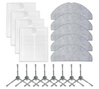 WIIYENA Pièces de rechange pour Lubluelu pour L20 pour robot aspirateur Honiture V8 Pro, accessoires 8 brosses latérales, 4 filtres, 5 tampons de balai