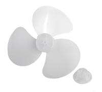 WIIYENA Pièces de rechange pour pales de ventilateur de 40,6 cm, hélice à 3 ailes en plastique PP pour ventilateur électrique sur pied au sol, ventilateur mural, bureau (blanc)