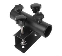 WIIYENA Pince de support de parasol de balcon en acier robuste pour mâts de parasol de 23 mm à 38 mm, noir