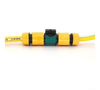 WIIYENA Raccord de mamelon bidirectionnel avec interrupteur pour tuyau d'arrosage de jardin, raccord d'irrigation goutte à goutte rapide 1/2", 3/8", 1/4", 3/4", plastique ABS