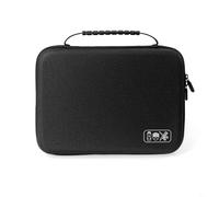 WIIYENA Sac de rangement en EVA pour outils de coiffure pour Hatteker Oneisal Wahl5Star pour Andis - Noir - 28 x 20 x 10 cm