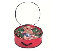 WIIYENA Sac de rangement robuste et imperméable pour couronne de Noël - 73 cm de diamètre - Organisateur d'anneaux pliable pour décoration de vacances, protection contre la poussière et l'humidité