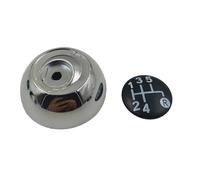 WIJHJET Cache-pommeau Levier Vitesse 5/6 Rapports Pour Fiat Pour 500/500C 2007-2018 Pommeau Levier Vitesse Voiture(5 speed-Chrome)