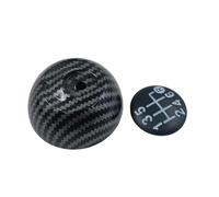 WIJHJET Cache-pommeau Levier Vitesse 5/6 Rapports Pour Fiat Pour 500/500C 2007-2018 Pommeau Levier Vitesse Voiture(6 speed-carbon-fibre)