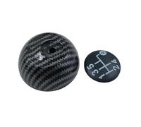 WIJHJET Cache-pommeau Levier Vitesse 5/6 Rapports Pour Fiat Pour 500/500C 2007-2018 Pommeau Levier Vitesse Voiture(5 speed-carbon-fibre)