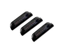 WIJHJET Feux Arrière Pour Toyota FJ Pour Cruiser 2007-2014 3 Pièces Super Lumineux Ambre/Blanc LED Calandre Centrale Feux De Position Stationnement/Conduite 12V