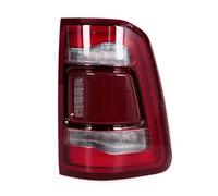 WIJHJET Feux Arrière Verre Feu Arrière À Coque Rouge Pour Dodge Pour RAM Pick-up 1500 2019 2020 2021 2022 Lampe De Frein LED Accessoires Voiture Sans Module(Droit)
