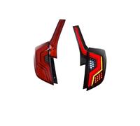 WIJHJET Feux Arrière Verre Paire De Feux Arrière Voiture Pour JAZZ 2014 2015 2016 2017 2018 LED À Scintillement D'eau Qui Coule Plug And Play Frein(Rouge)