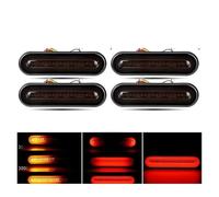 WIJHJET Feux Arrières Voiture Camion Remorque Lumière Led Feu Arrière Rouge Séquentiel Clignotants Feux De Freinage DRL 3 En 1 Moto Feu Arrière 12V 24V Feu Stop Arrière(4piece 55LEDS Upgrade)