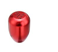 WIJHJET Pommeau Levier Vitesse Manuel Universel En Aluminium 5 Vitesses Accessoires Remplacement Pour Intérieur Voiture Pommeau Levier Vitesse Voiture(Rouge)