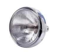 WIJHJET Pour CB1100SF Pour HORNET 7" 35W 12V Phare LED Rond Universel Pour Moto Ampoule H4 Lentille Transparente Lampe Frontale De Course 7,8" Phare Avant Moto(1 piece Silvery)