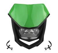 WIJHJET Pour CRF Pour Suzuki KLX150 WR450 Motocross Universel Moto Phare Lampe Halogène Accessoires Phare Avant Moto(Green Black)