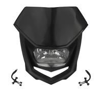 WIJHJET Pour CRF Pour Suzuki KLX150 WR450 Motocross Universel Moto Phare Lampe Halogène Accessoires Phare Avant Moto(Le noir)
