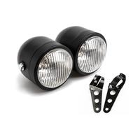 WIJHJET Pour FXSTSB Pour Blackline Pour Cross Pour FLSTF Pour Heritage Moto Phare Double Ampoule Halogène H4 Avec Support Phare Avant Moto