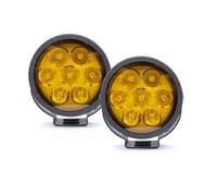 WIJHJET Pour Phares De Moteur Pour Suzuki 120W 4,5 Pouces Phares À LED Pour Moto Filtre De Couleur Caché Phare Rond Phare Avant Moto(2pc-yellow)