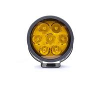 WIJHJET Pour Phares De Moteur Pour Suzuki 120W 4,5 Pouces Phares À LED Pour Moto Filtre De Couleur Caché Phare Rond Phare Avant Moto(1pc-yellow)