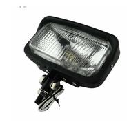 WIJHJET Pour Softail Pour Dyna Pour Suzuki Moto H3 Phare Carré Avec Support Inférieur Universel Phare Avant Moto(Black Clear Lens)
